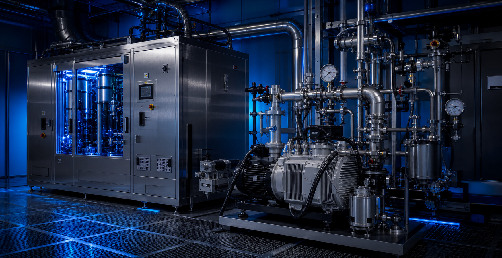 Semiconductor abatement system connected to vacuum equipment